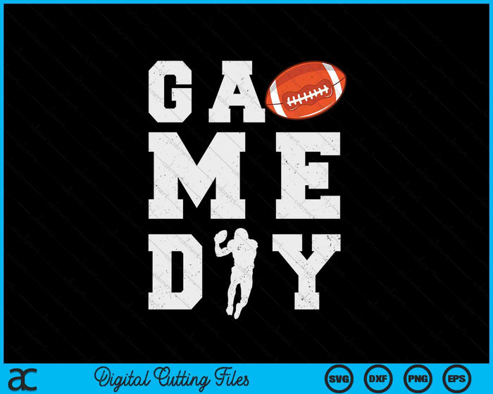 Game Day American Football Vibes SVG PNG Digital Printable Files