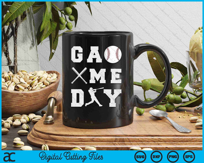 Game Day Baseball Vibes Men Women SVG PNG Digital Printable Files