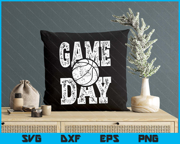 Game Day Basketball Season Funny Men Women Team Sports Vintage SVG PNG Digital Printable Files