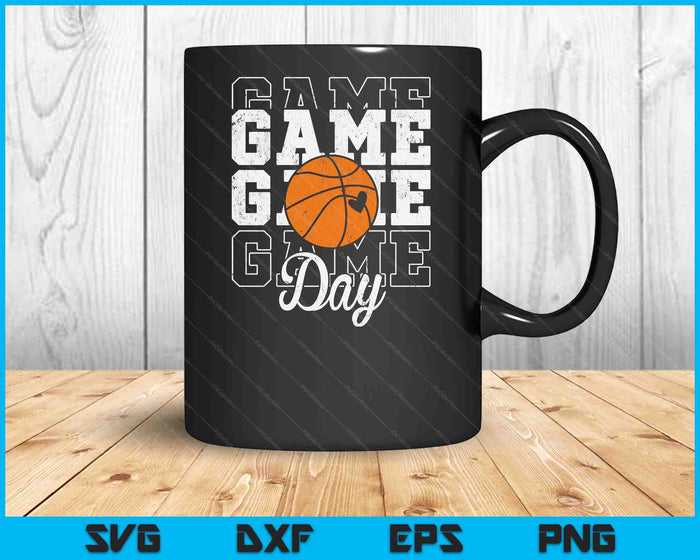 Game Day Basketball Shirt For Youth Boy Girl SVG PNG Digital Cutting Files