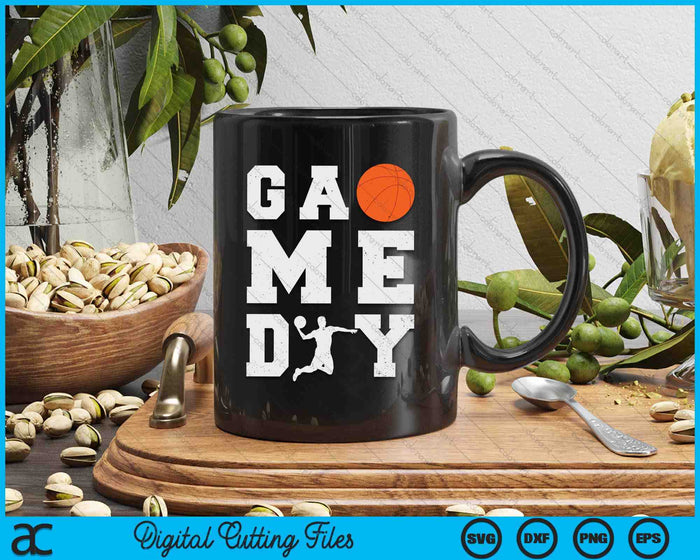 Game Day Basketball Vibes SVG PNG Digital Printable Files