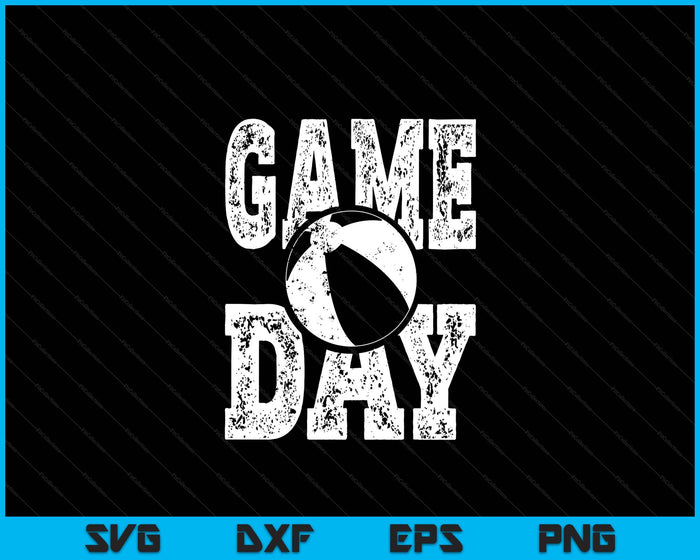 Game Day Beach Ball Season Funny Men Women Team Sports Vintage SVG PNG Digital Printable Files