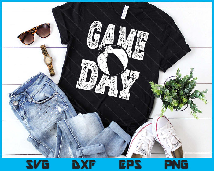 Game Day Beach Ball Season Funny Men Women Team Sports Vintage SVG PNG Digital Printable Files