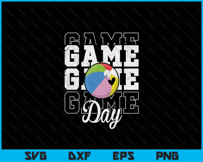 Game Day Beach Ball Shirt For Youth Boy Girl SVG PNG Digital Cutting File