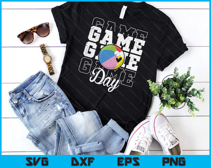 Game Day Beach Ball Shirt For Youth Boy Girl SVG PNG Digital Cutting File