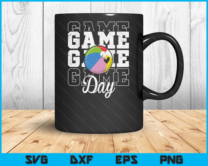 Game Day Beach Ball Shirt For Youth Boy Girl SVG PNG Digital Cutting File