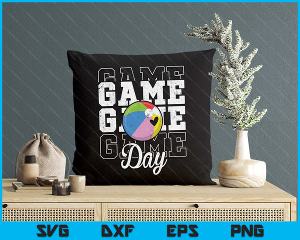 Game Day Beach Ball Shirt For Youth Boy Girl SVG PNG Digital Cutting File