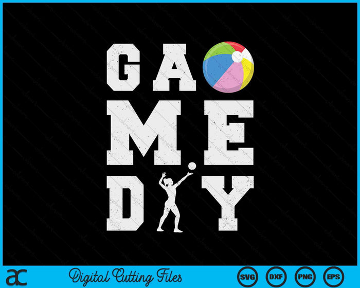 Game Day Beach Ball Vibes SVG PNG Digital Printable Files