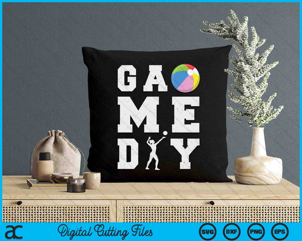 Game Day Beach Ball Vibes SVG PNG Digital Printable Files