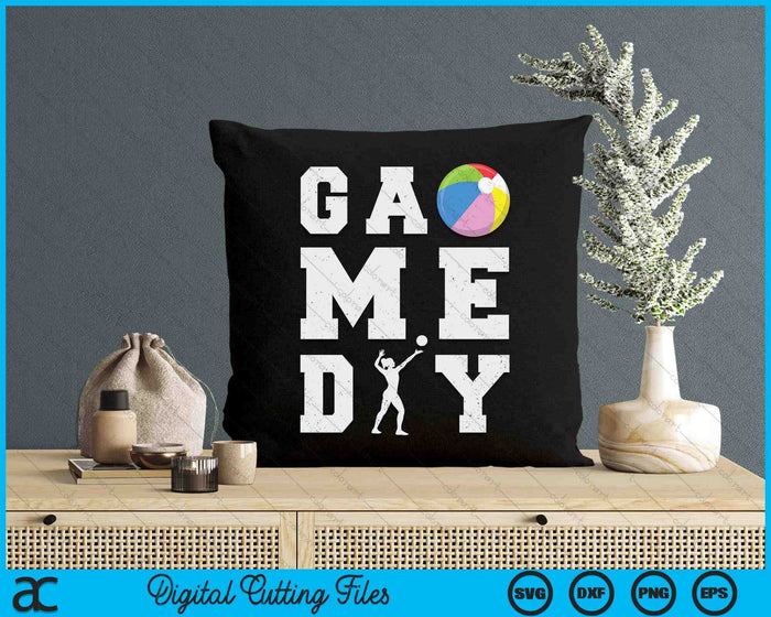 Game Day Beach Ball Vibes SVG PNG Digital Printable Files