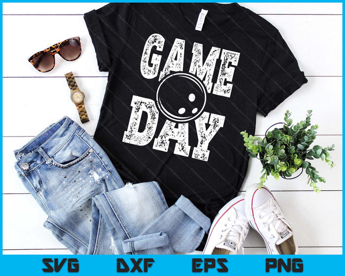 Game Day Bowling Season Funny Men Women Team Sports Vintage SVG PNG Digital Printable Files