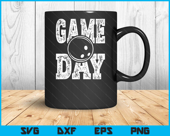 Game Day Bowling Season Funny Men Women Team Sports Vintage SVG PNG Digital Printable Files