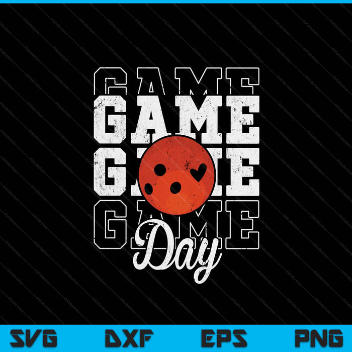 Game Day Bowling Shirt For Youth Boy Girl SVG PNG Digital Cutting File