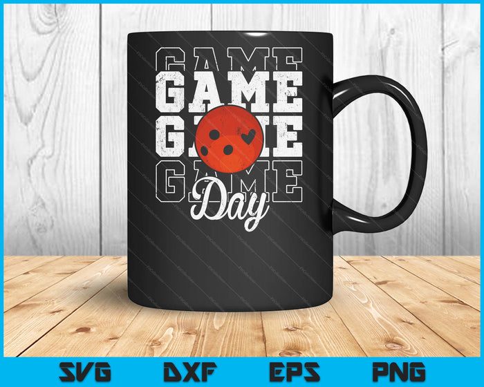 Game Day Bowling Shirt For Youth Boy Girl SVG PNG Digital Cutting File