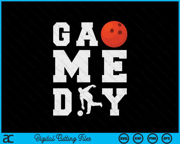 Game Day Bowling Vibes SVG PNG Digital Printable Files