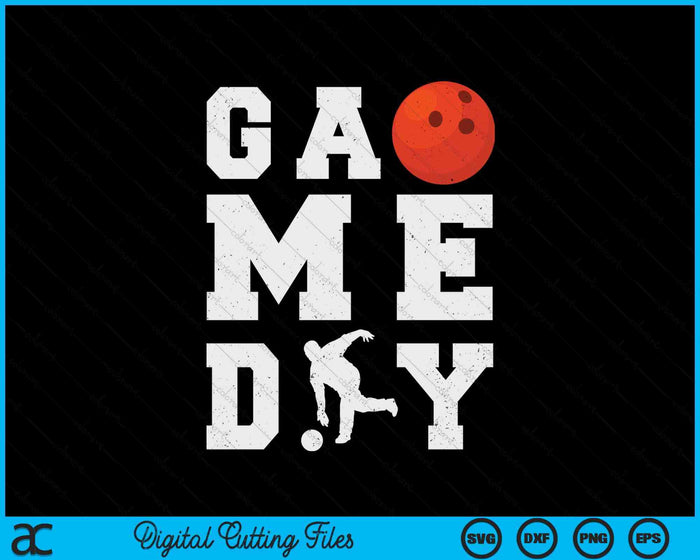 Game Day Bowling Vibes SVG PNG Digital Printable Files