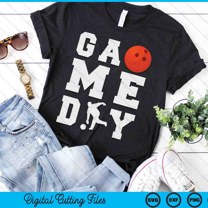 Game Day Bowling Vibes SVG PNG Digital Printable Files