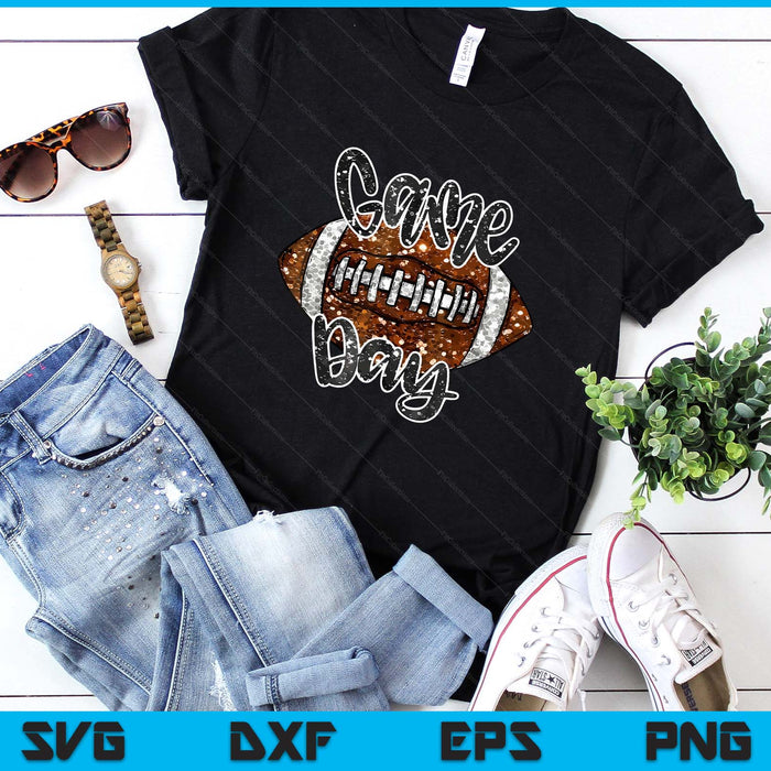 Game Day Football Bling Bling Football Lover SVG PNG Digital Printable Files