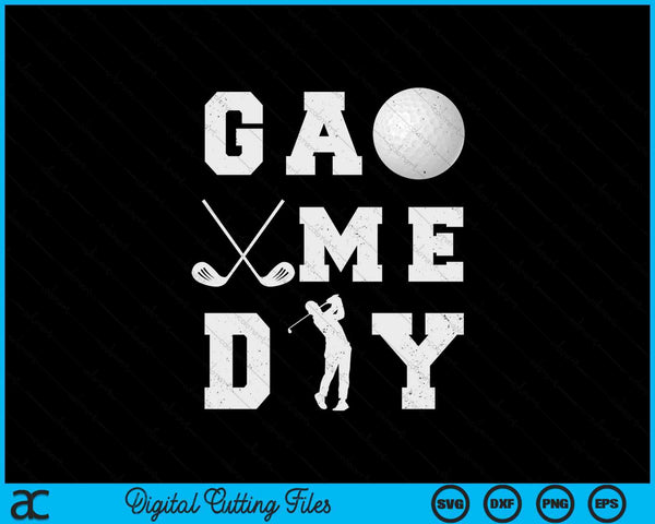 Game day golf vibes SVG PNG cut file for Cricut