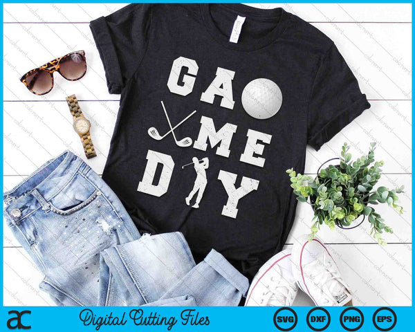 Game Day Golf Vibes SVG PNG Digital Printable Files