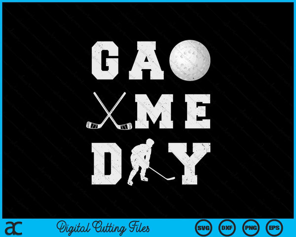 Game day hockey vibes SVG PNG cut file for Cricut