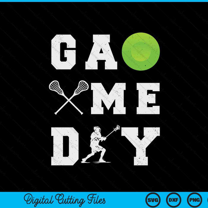 Game day lacrosse vibes SVG cut file