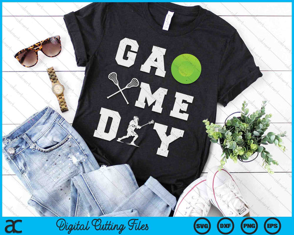 Game Day Lacrosse Vibes SVG PNG Digital Printable Files