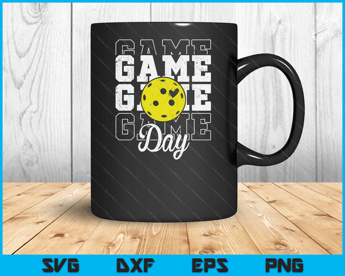 Game Day Pickleball Shirt For Youth Boy Girl SVG PNG Digital Cutting File