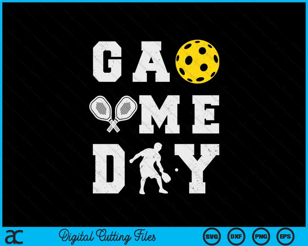 Game day pickleball vibes SVG PNG cut file for Cricut
