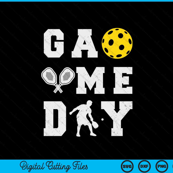 Game day pickleball vibes SVG cut file