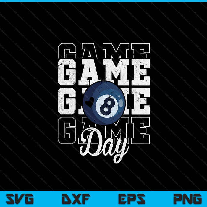 Game day pool ball for SVG cut file