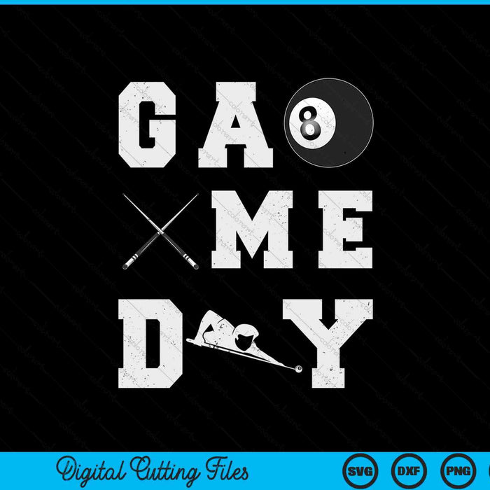 Game day pool ball vibes SVG cut file
