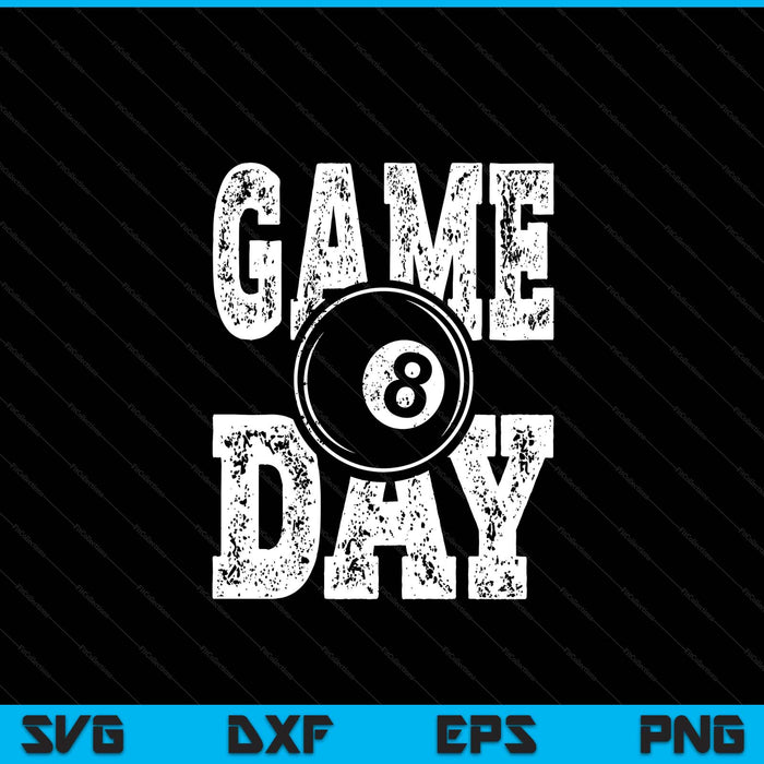 Game day pool ball season team sports vintage SVG cut file