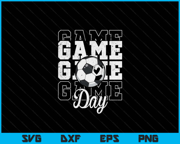 Game day soccer for SVG cut file