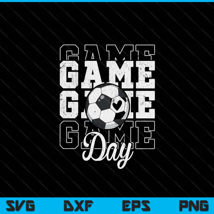 Game Day Soccer Shirt For Youth Boy Girl SVG PNG Digital Cutting File