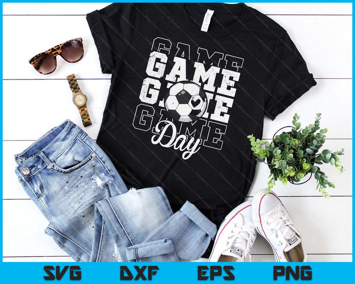 Game Day Soccer Shirt For Youth Boy Girl SVG PNG Digital Cutting File