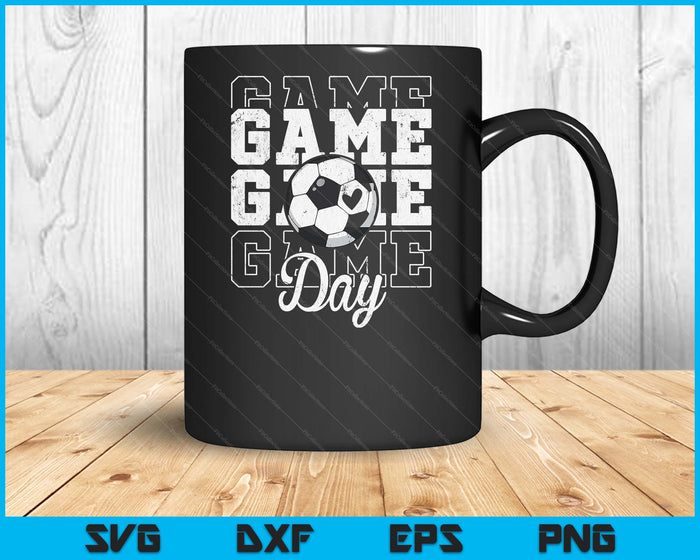 Game Day Soccer Shirt For Youth Boy Girl SVG PNG Digital Cutting File