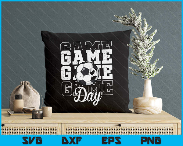 Game Day Soccer Shirt For Youth Boy Girl SVG PNG Digital Cutting File