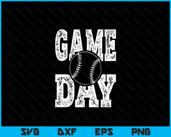 Game Day Softball Season Funny Men Women Team Sports Vintage SVG PNG Digital Printable Files