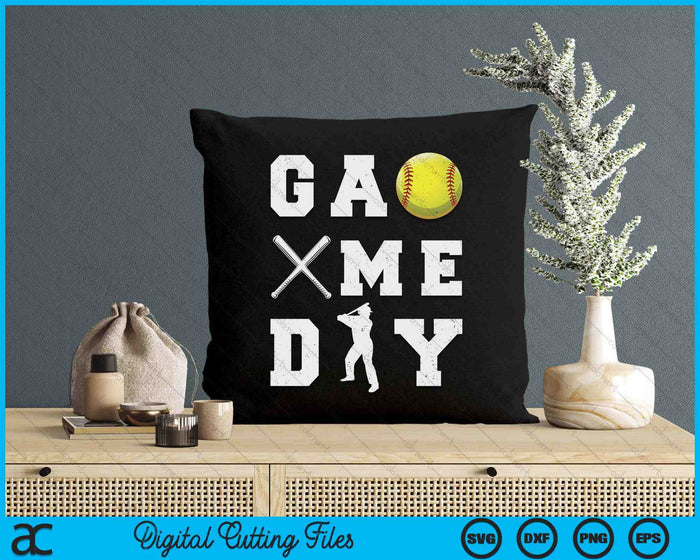 Game Day Softball Vibes SVG PNG Digital Printable Files