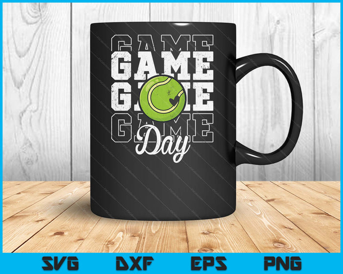 Game Day Tennis Shirt For Youth Boy Girl SVG PNG Digital Cutting File