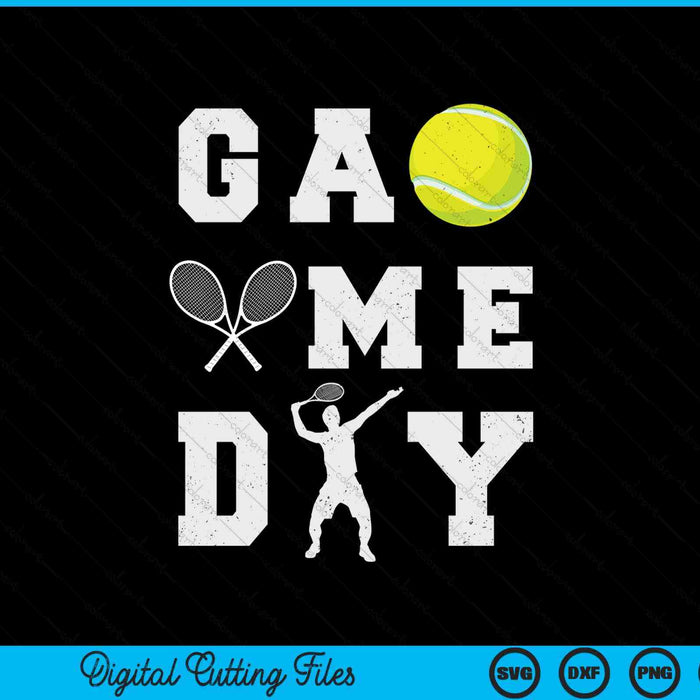 Game day tennis vibes SVG cut file