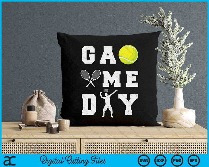 Game Day Tennis Vibes SVG PNG Digital Printable Files