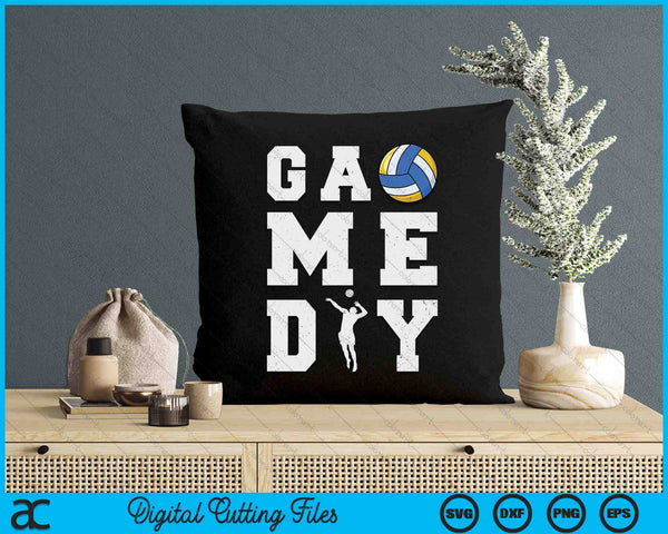 Game Day Volleyball Vibes SVG PNG Digital Printable Files