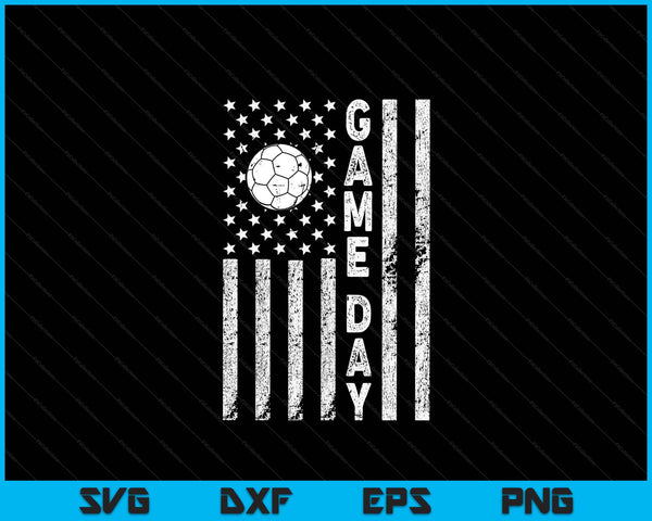 Game day with flag handball lovers mom dad SVG cut file