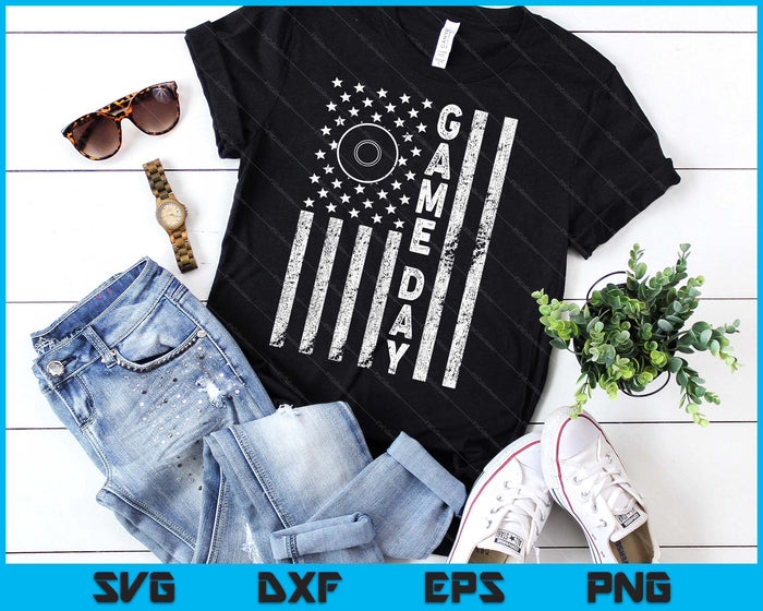 Game Day With Flag Lacrosse Lovers Mom Dad SVG PNG Digital Printable Files