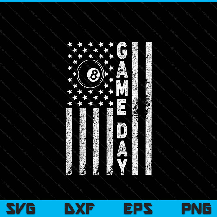 Game day with flag pool ball lovers mom dad SVG cut file