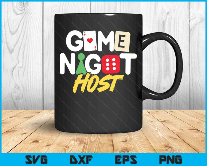 Game Night Host Board Game Trivia Night Team Women Men SVG PNG Digital Cutting Files