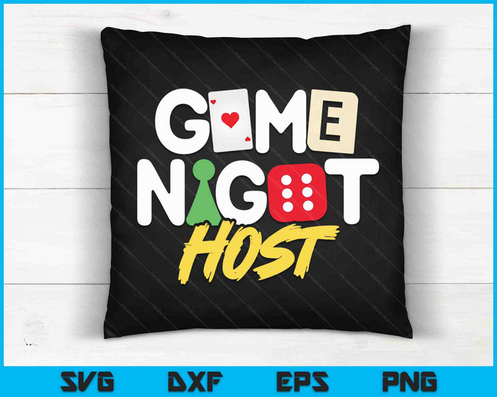 Game Night Host Board Game Trivia Night Team Women Men SVG PNG Digital Cutting Files