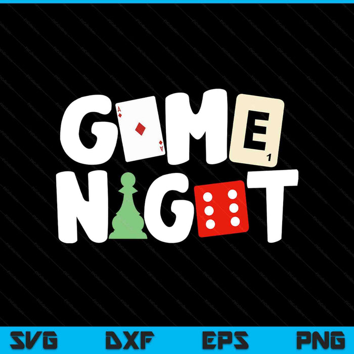 Game night host board games trivia team SVG cut file